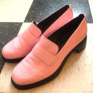 Camper Trisha Pink Loafer Pumps